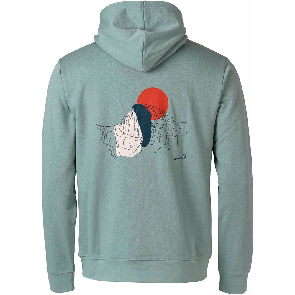 Ternua Sudaderas Montaña Hombre NANOOK REGENERATIVE HOODY M vista trasera
