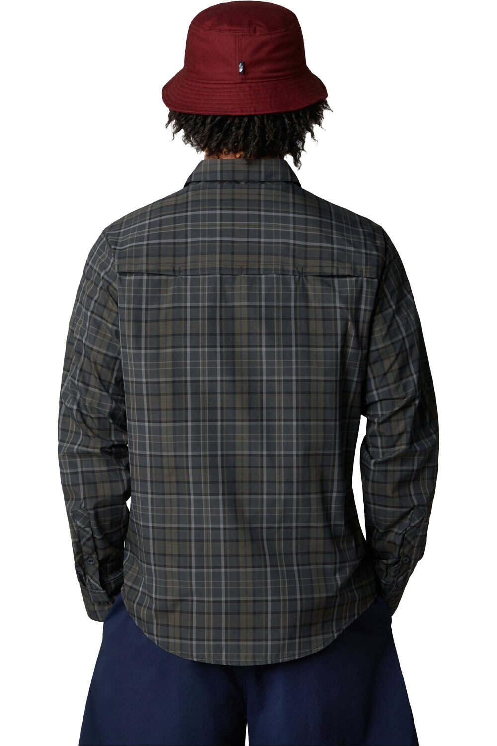 The North Face camisa manga larga hombre M SEQUOIA PLAID SHIRT vista trasera