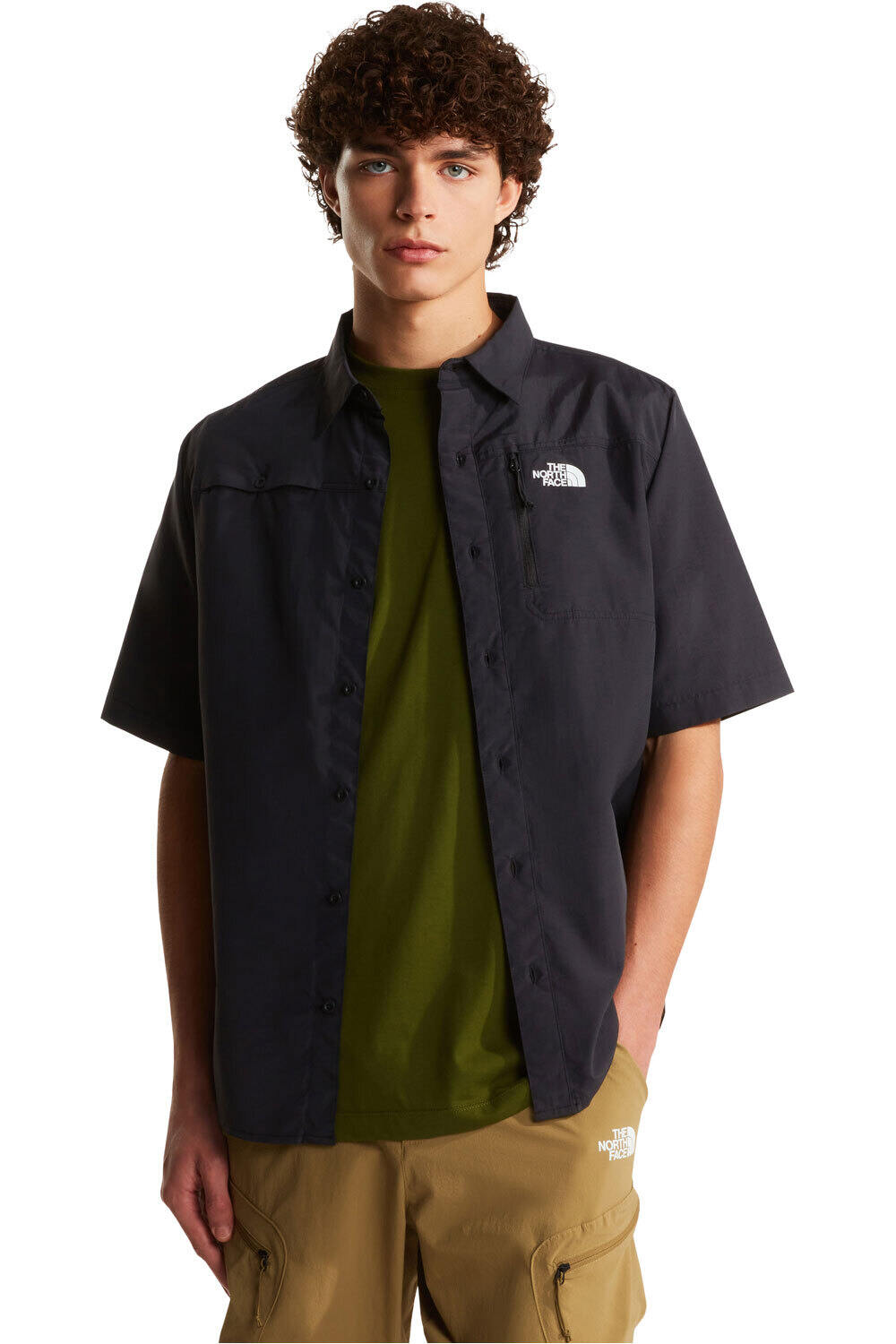 The North Face camisa montaña manga corta hombre M SEQUOIA SHORT SLEEVE SHIRT vista detalle