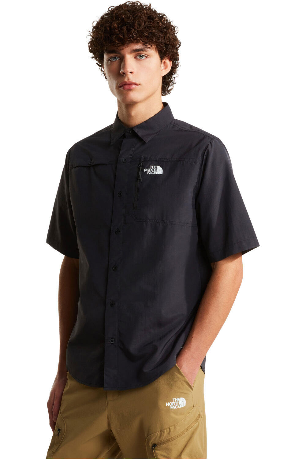 The North Face camisa montaña manga corta hombre M SEQUOIA SHORT SLEEVE SHIRT vista frontal