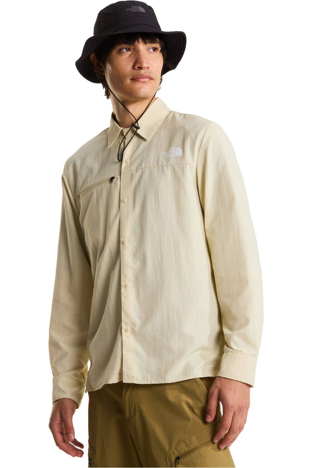 The North Face camisa montaña manga larga hombre M PACKABLE LONG SLEEVE SHIRT vista frontal