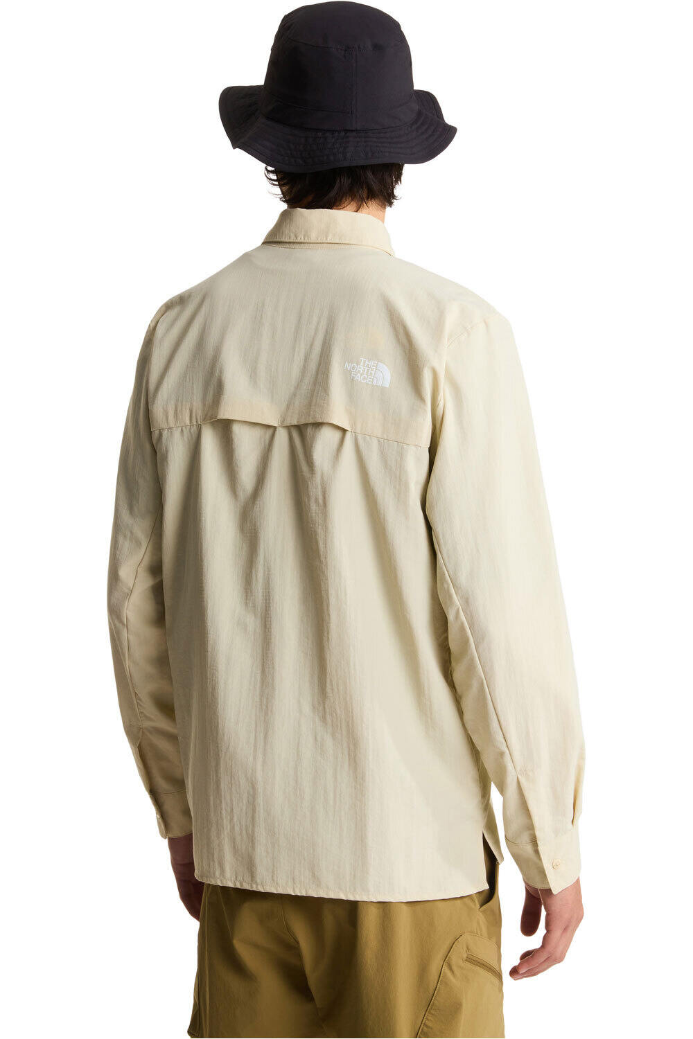 The North Face camisa montaña manga larga hombre M PACKABLE LONG SLEEVE SHIRT vista trasera