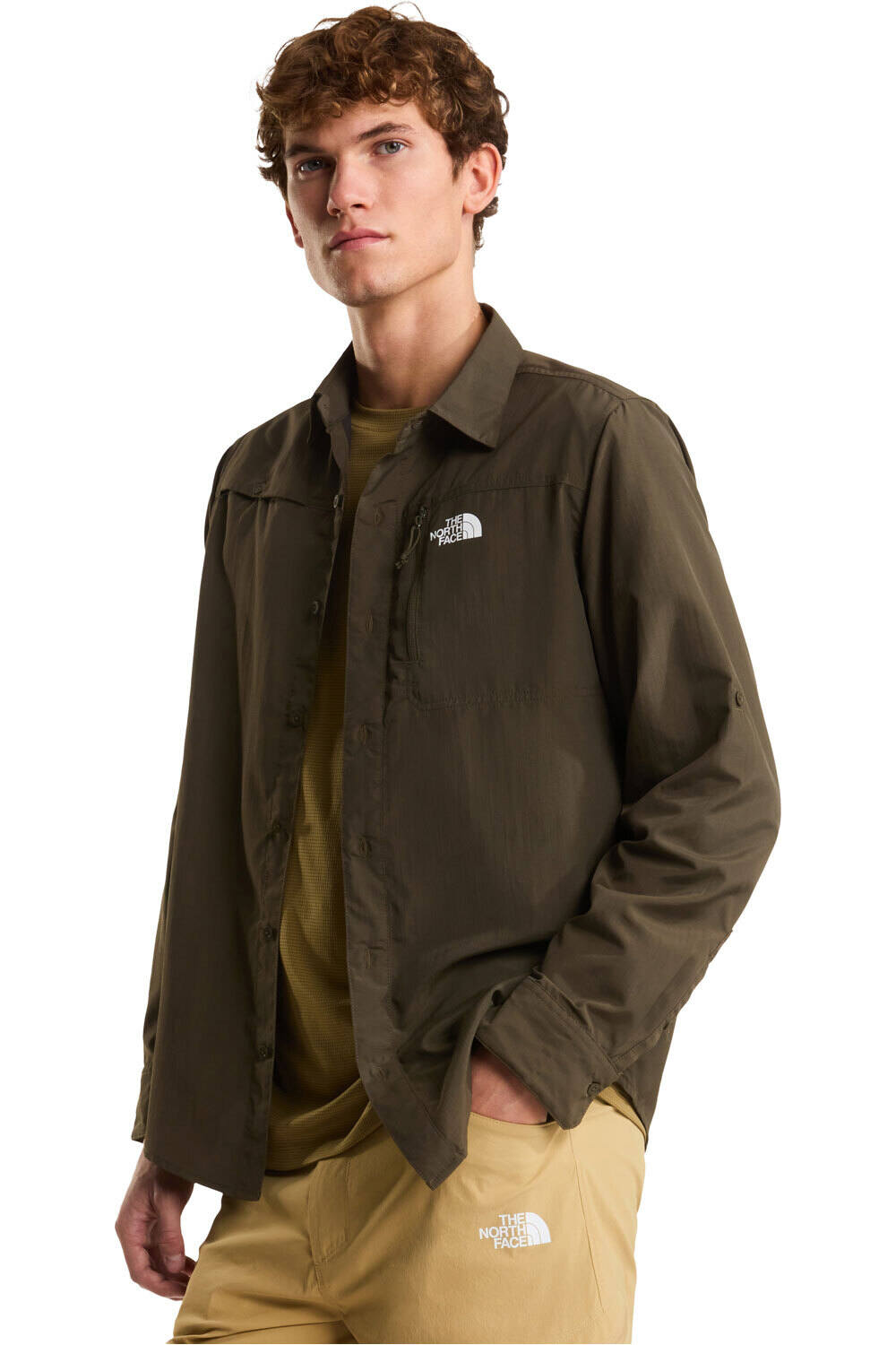 The North Face camisa montaña manga larga hombre M SEQUOIA LONG SLEEVE SHIRT vista detalle