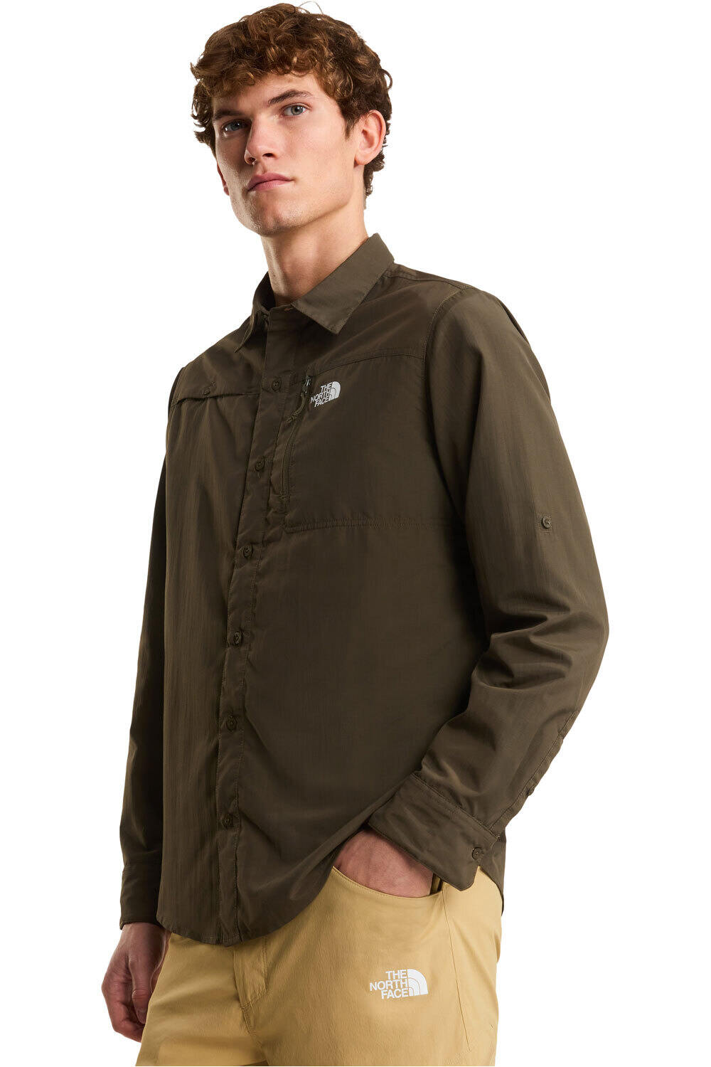 The North Face camisa montaña manga larga hombre M SEQUOIA LONG SLEEVE SHIRT vista frontal