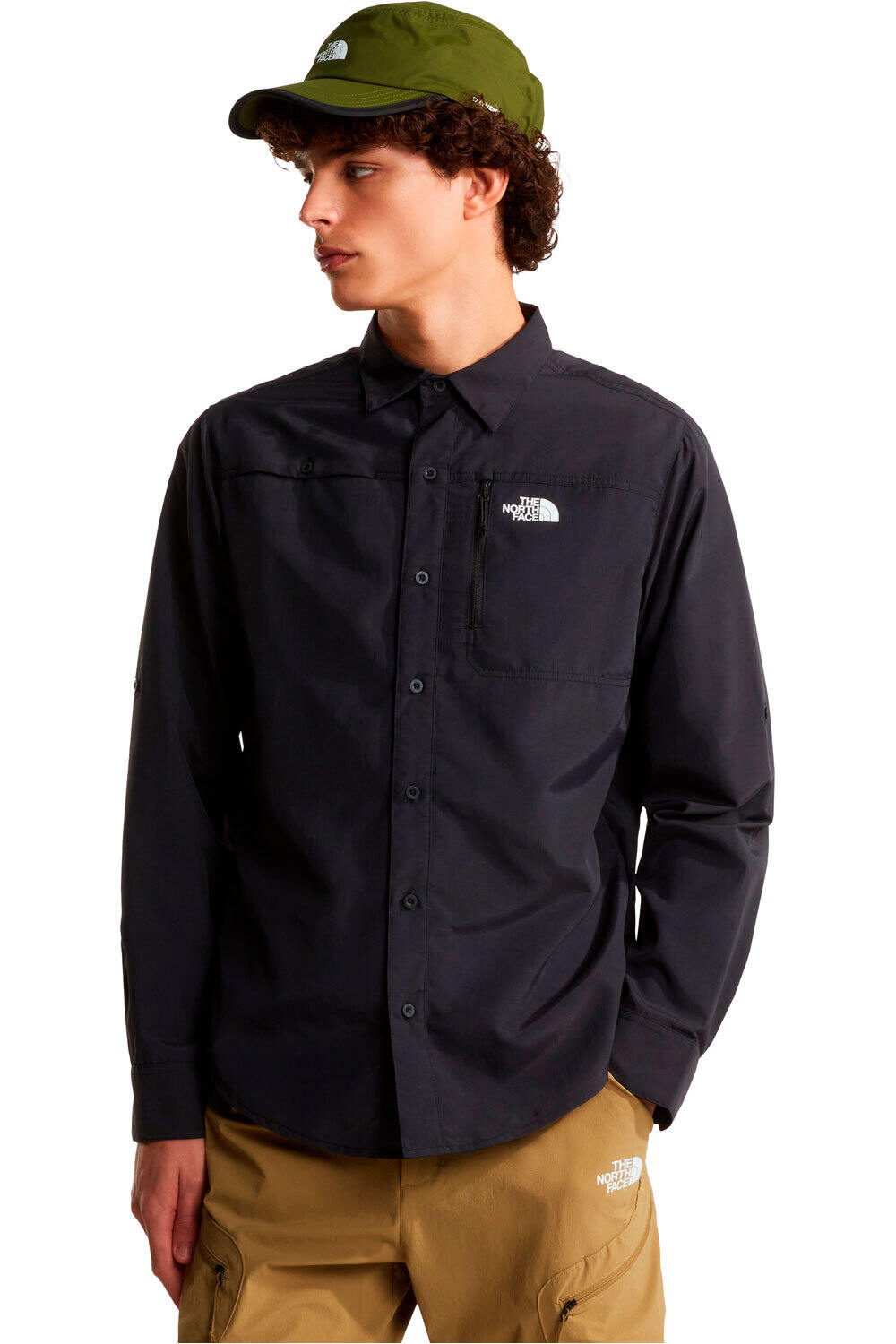 The North Face camisa montaña manga larga hombre M SEQUOIA LONG SLEEVE SHIRT vista frontal