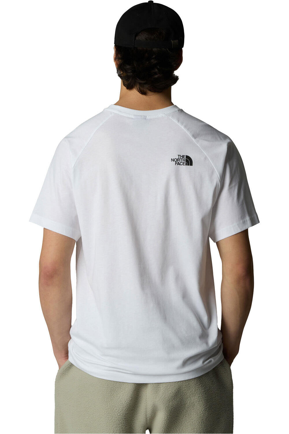 The North Face camiseta manga corta hombre M S/S RAGLAN REDBOX TEE vista trasera