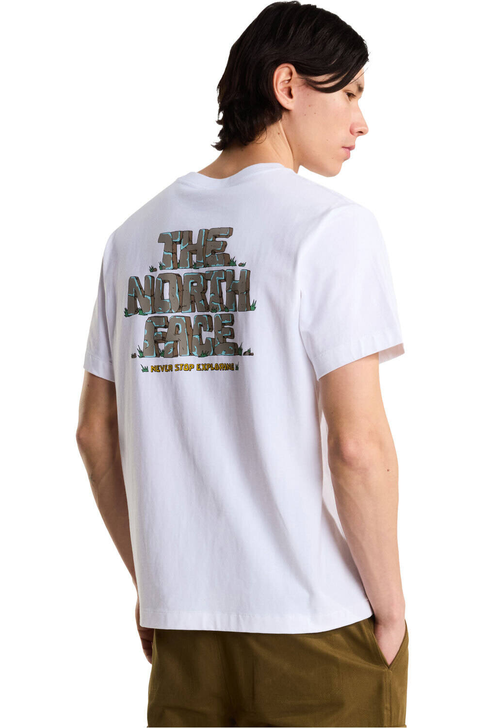 The North Face camiseta manga corta hombre U STONE LOGO RLX SS TEE-GRAPHIC vista trasera