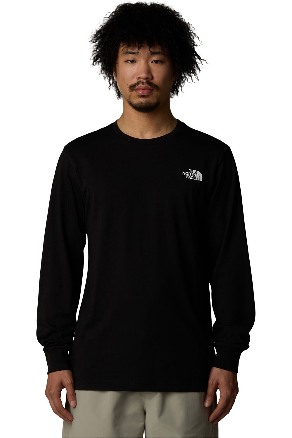 The North Face camiseta manga larga hombre M L/S EASY TEE vista frontal