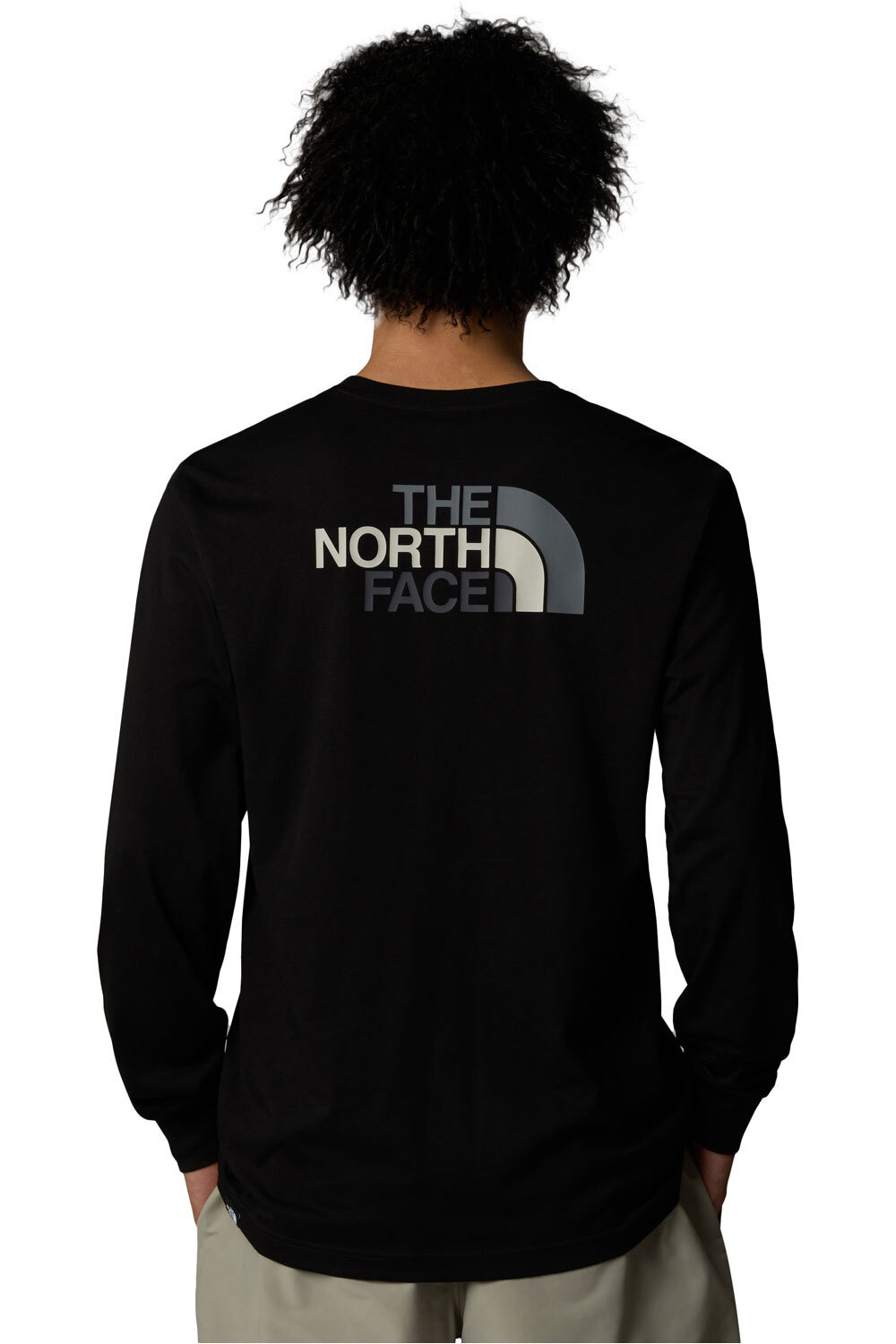 The North Face camiseta manga larga hombre M L/S EASY TEE vista trasera