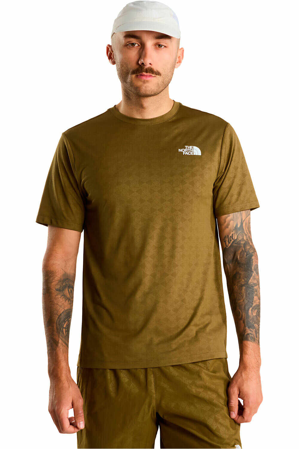 The North Face camiseta montaña manga corta hombre M 24/7 PENTADOME EMBOSSED REG SS TEE vista frontal
