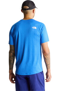The North Face camiseta montaña manga corta hombre M 24/7 PENTADOME EMBOSSED REG SS TEE vista trasera
