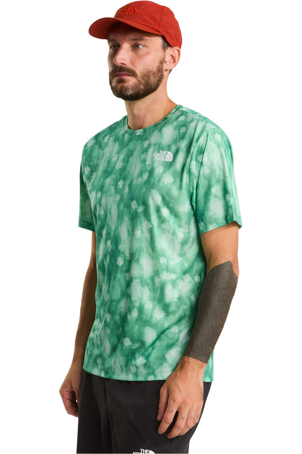 The North Face camiseta montaña manga corta hombre M 24/7 SHORT SLEEVE T-SHIRT REG-PRINT vista frontal