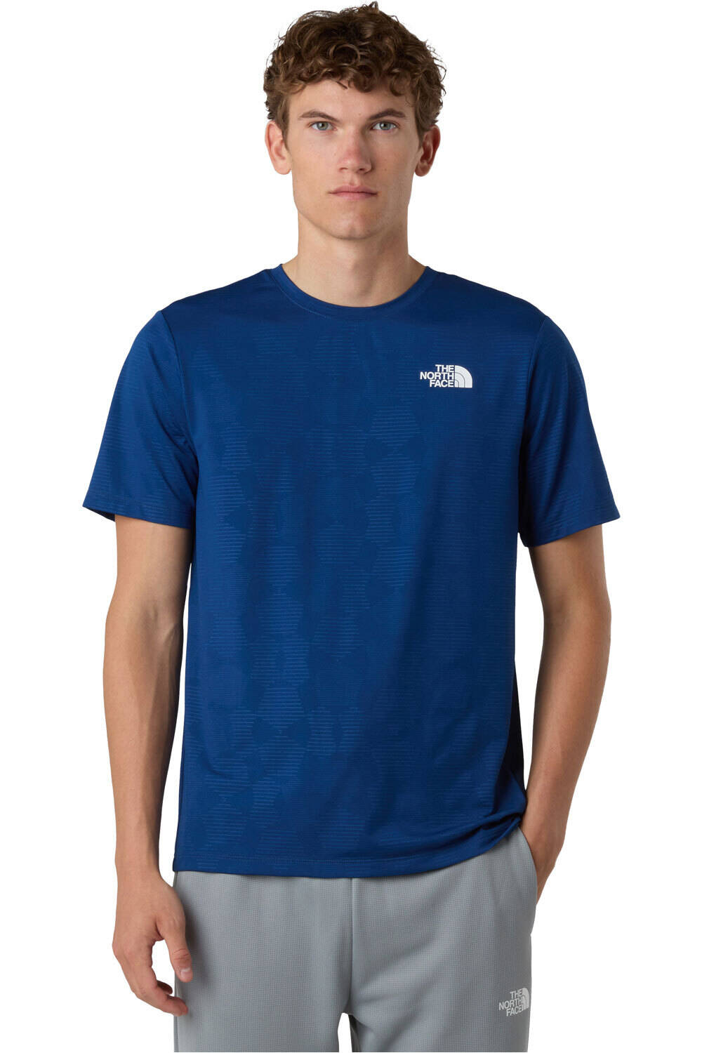 The North Face camiseta montaña manga corta hombre M 24/7 SHORT SLEEVES TEE EMBOSSED vista frontal