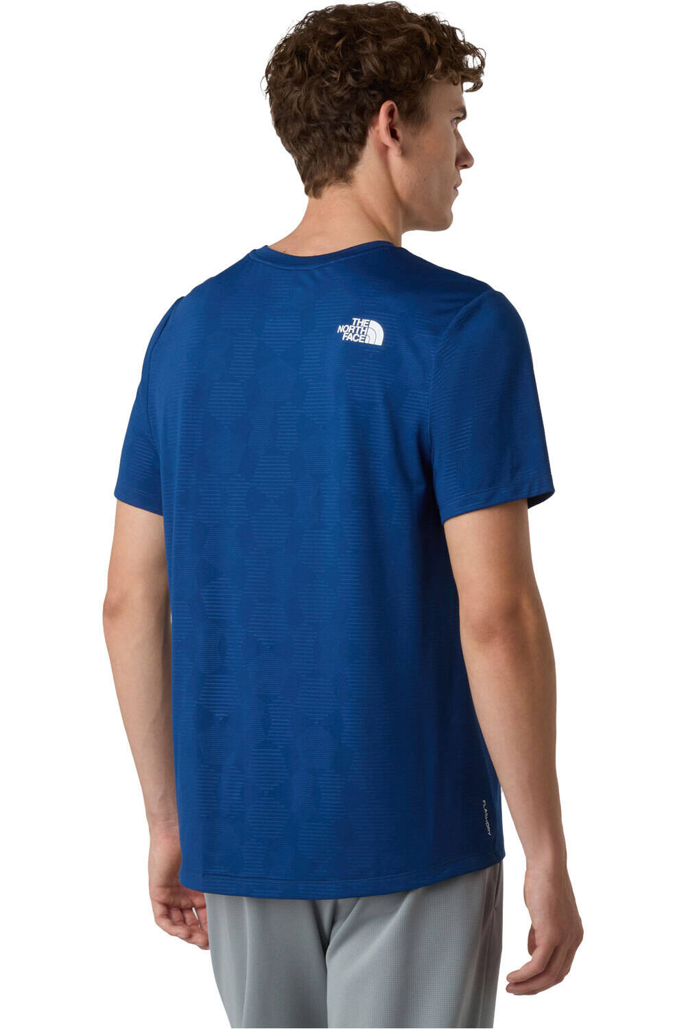 The North Face camiseta montaña manga corta hombre M 24/7 SHORT SLEEVES TEE EMBOSSED vista trasera