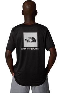 The North Face camiseta montaña manga corta hombre M 24/7 S/S REDBOX TEE REG vista trasera