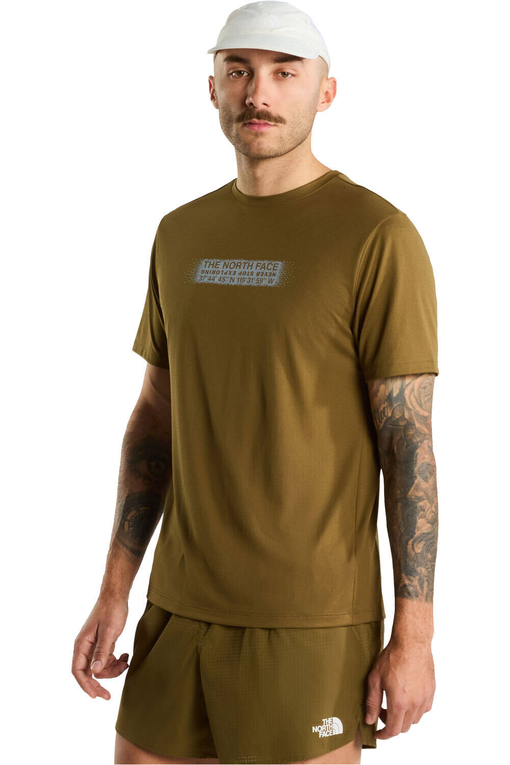 The North Face camiseta montaña manga corta hombre M 24/7 T-SHIRT REFLECTIVE SEED - GRAPHIC vista frontal