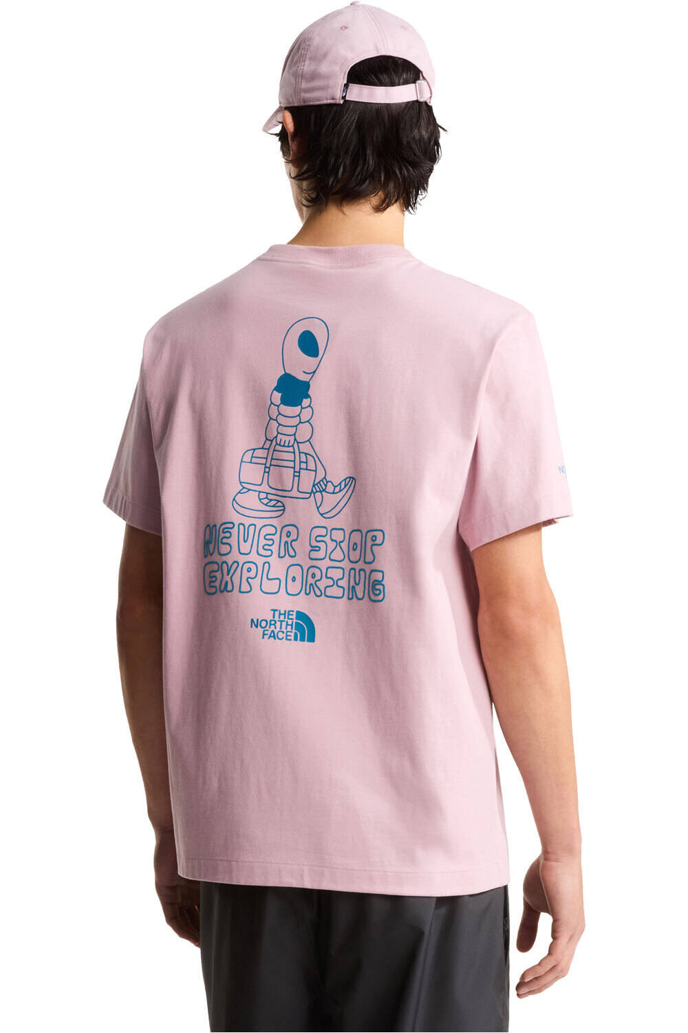 The North Face camiseta montaña manga corta hombre M ALIEN  RELAXED SHORT SLEEVE TEE-GRAPHI vista trasera