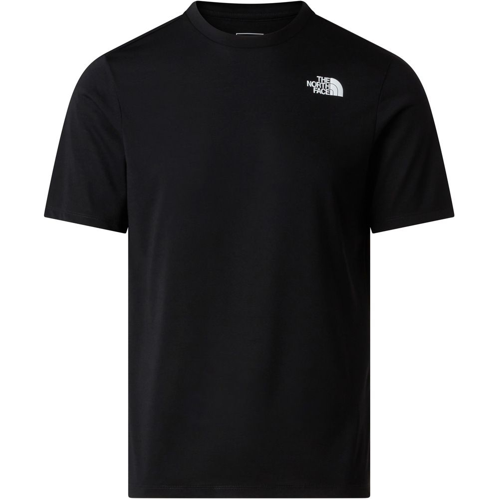 The North Face camiseta montaña manga corta hombre M BITMAP SILHOUETTE SHORT SLEEVES TEE-GR vista frontal