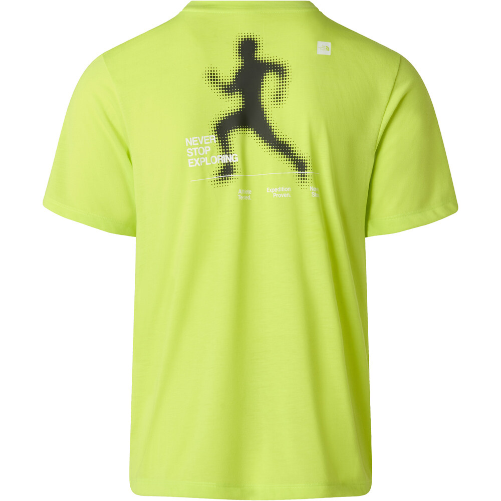 The North Face camiseta montaña manga corta hombre M BITMAP SILHOUETTE SHORT SLEEVES TEE-GR vista trasera