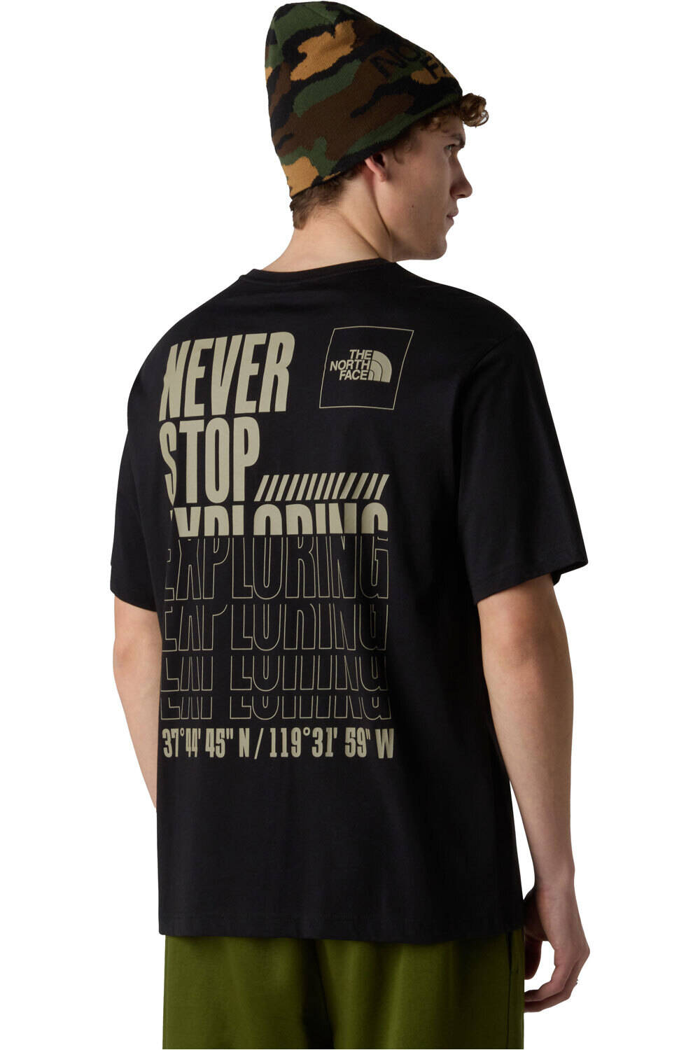 The North Face camiseta montaña manga corta hombre M COORDINATES RELAXED SS TEE vista trasera