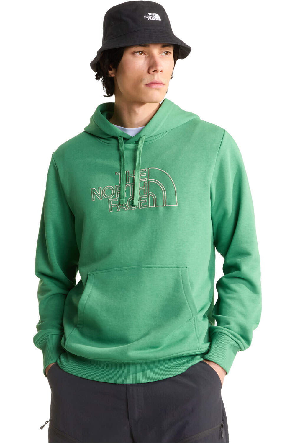 The North Face camiseta montaña manga corta hombre M DREW PEAK LIGHT REGULAR HOODIE vista frontal