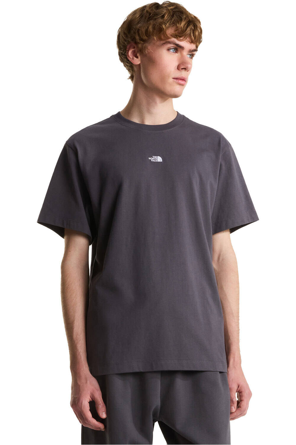 The North Face camiseta montaña manga corta hombre M ESSENTIAL CENTER LOGO RELAXED SHORT SL vista frontal