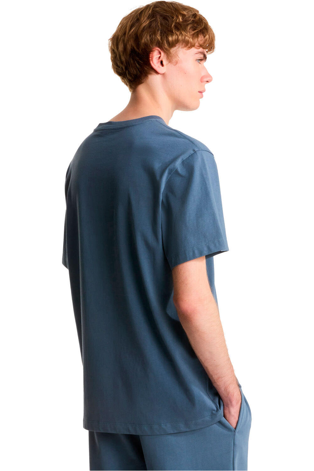 The North Face camiseta montaña manga corta hombre M ESSENTIAL CENTER LOGO RELAXED SHORT SL vista trasera