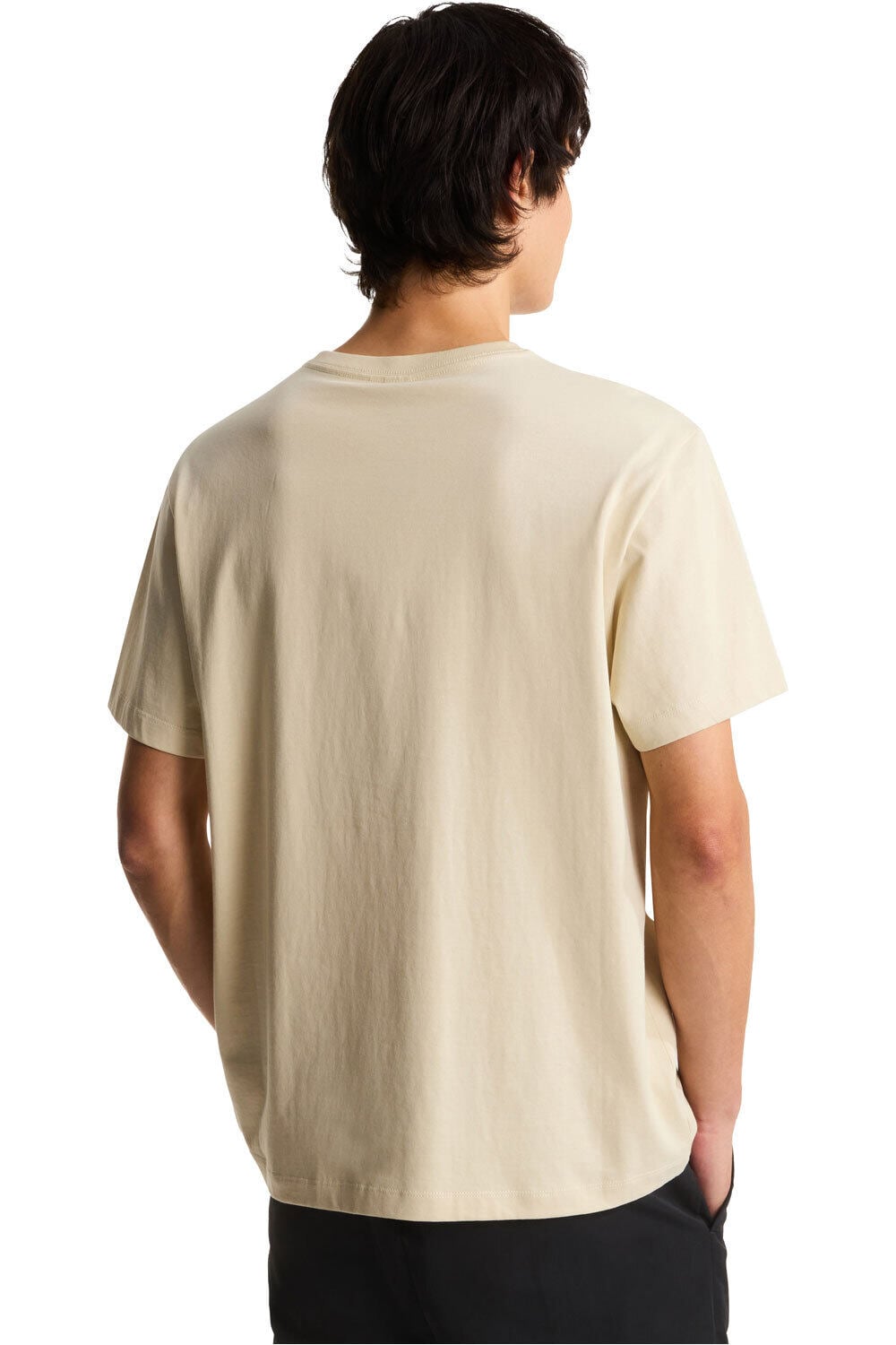 The North Face camiseta montaña manga corta hombre M ESSENTIAL CENTER LOGO RELAXED SHORT SL vista trasera