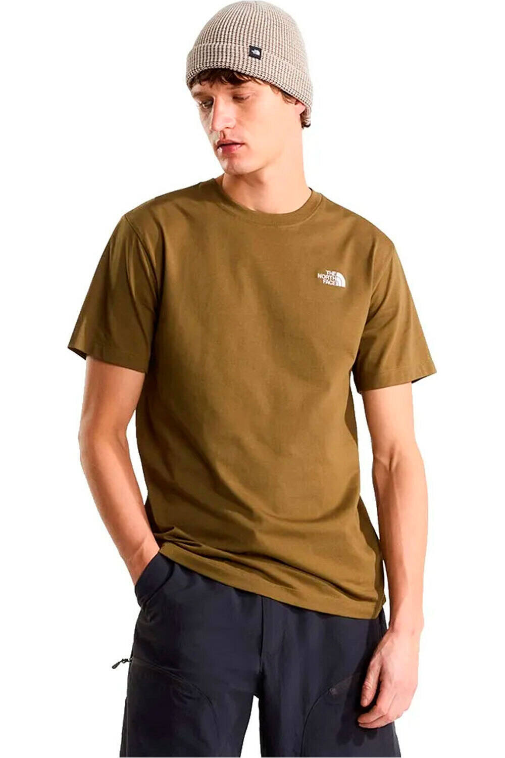 The North Face camiseta montaña manga corta hombre M EVOLUTION SIMPLE DOME REGULAR SHORT SL vista frontal