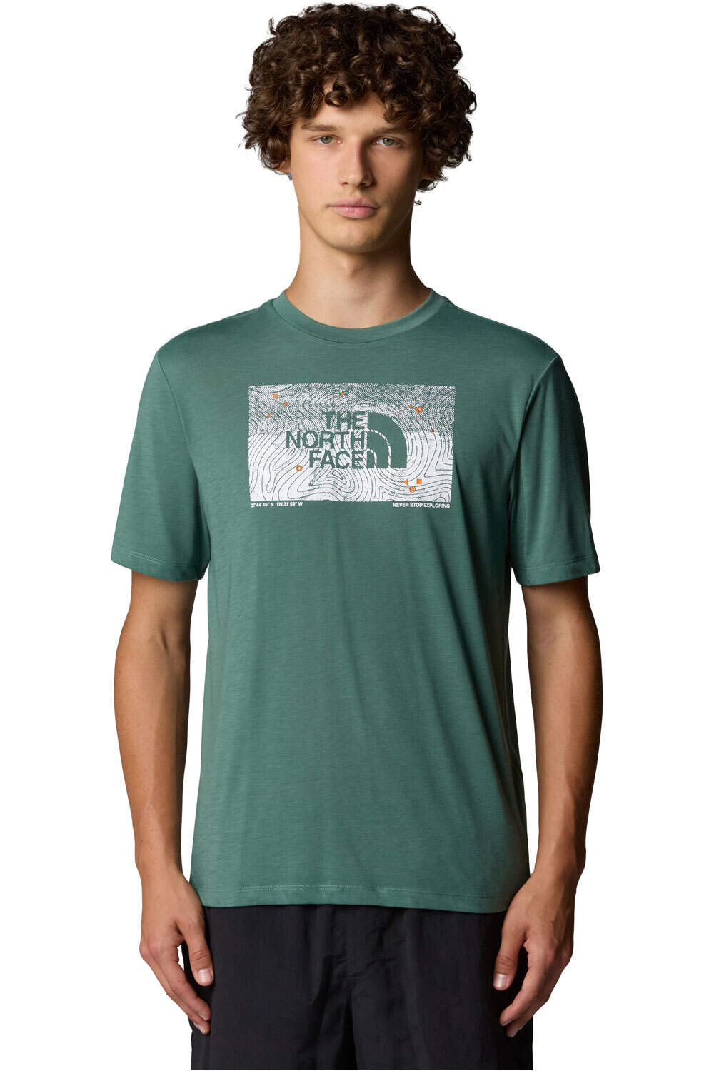 The North Face camiseta montaña manga corta hombre M FOUNDATION ABSTRACT GRAPHIC TEE vista frontal