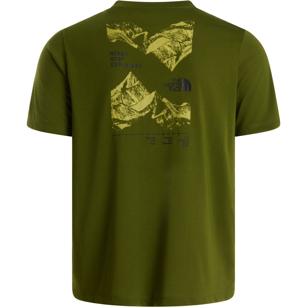 The North Face camiseta montaña manga corta hombre M FOUNDATION MOUNT SS TEE vista trasera
