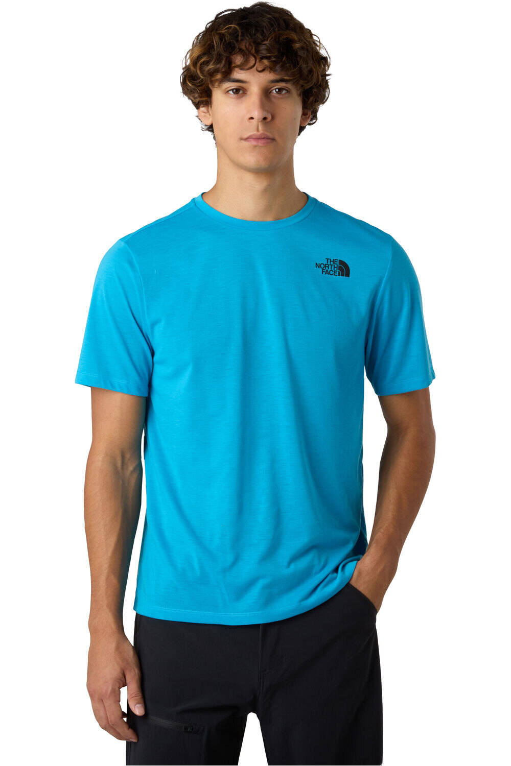 The North Face camiseta montaña manga corta hombre M FOUNDATION MOUNTAINS FACES TEE vista frontal