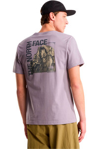 The North Face camiseta montaña manga corta hombre M HALF DOME PHOTO REGULAR SHORT SLEEVE T vista trasera