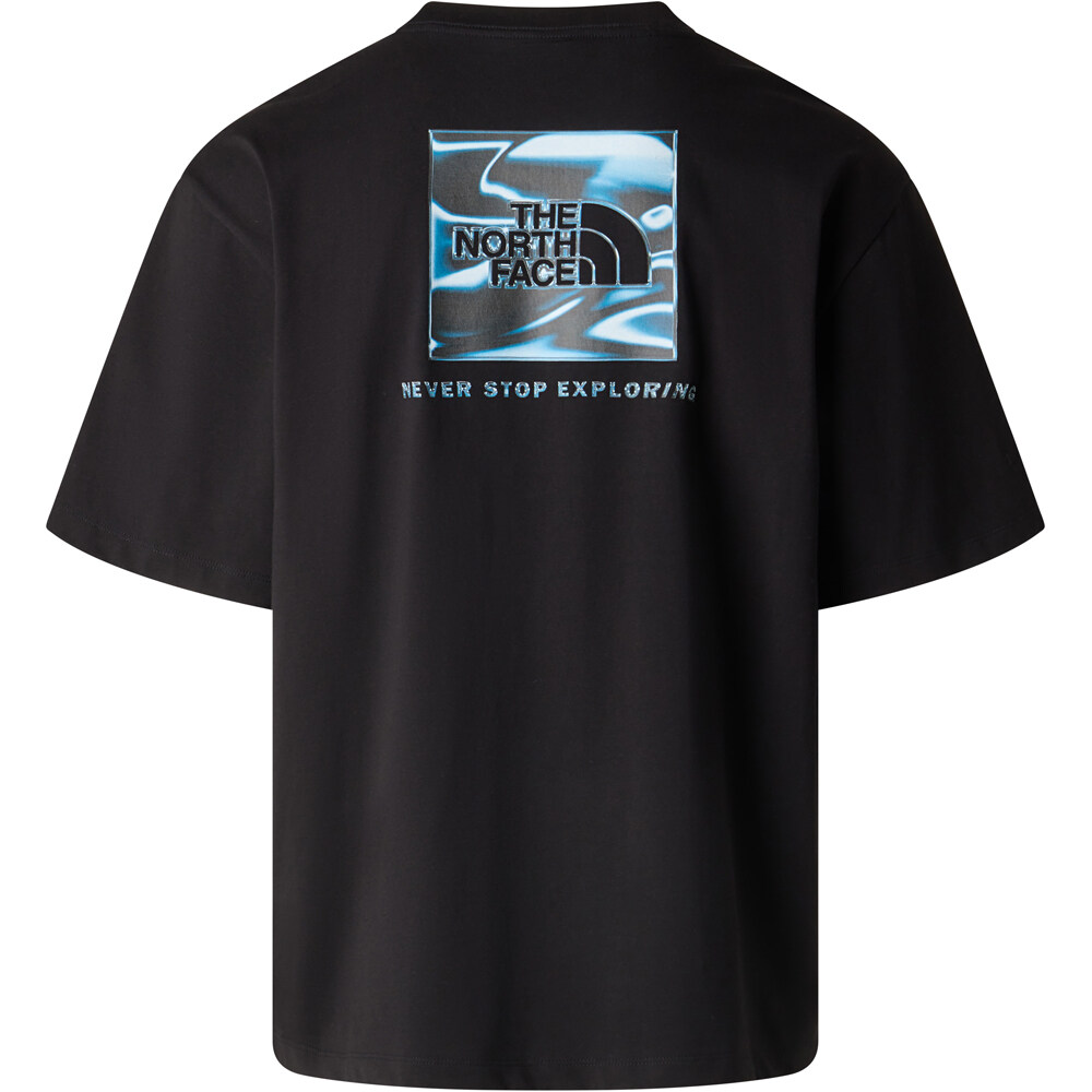 The North Face camiseta montaña manga corta hombre M LIQUID BOX NSE OVERSIZE SHORT SLEEVE T 03