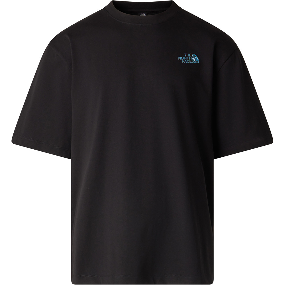 The North Face camiseta montaña manga corta hombre M LIQUID BOX NSE OVERSIZE SHORT SLEEVE T vista detalle