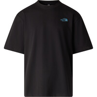 The North Face camiseta montaña manga corta hombre M LIQUID BOX NSE OVERSIZE SHORT SLEEVE T vista detalle