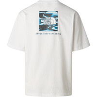 The North Face camiseta montaña manga corta hombre M LIQUID BOX NSE OVERSIZE SHORT SLEEVE T vista trasera