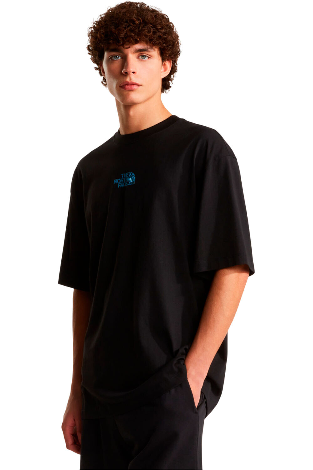 The North Face camiseta montaña manga corta hombre M LIQUID LOGO OVERSIZE SHORT SLEEVE TEE- vista frontal