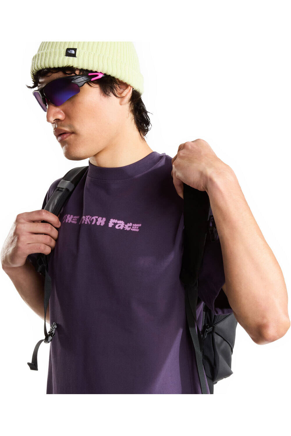 The North Face camiseta montaña manga corta hombre M LOGO TWIST RELAXED SHORT SLEEVE TEE-GR vista detalle