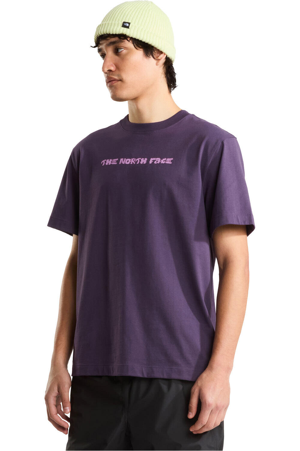 The North Face camiseta montaña manga corta hombre M LOGO TWIST RELAXED SHORT SLEEVE TEE-GR vista frontal