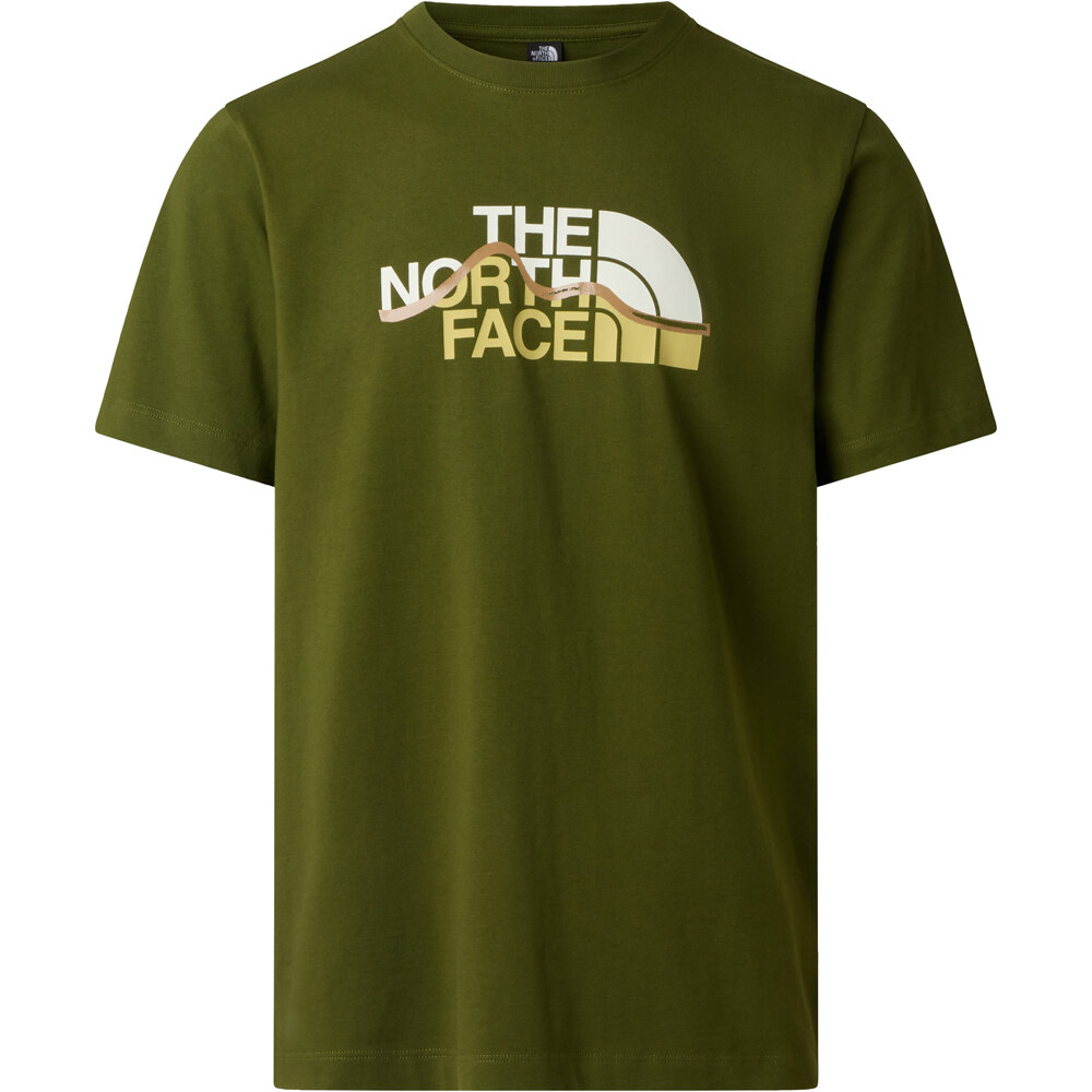 The North Face camiseta montaña manga corta hombre M MOUNTAIN LINE REGULAR SHORT SLEEVE TEE vista detalle
