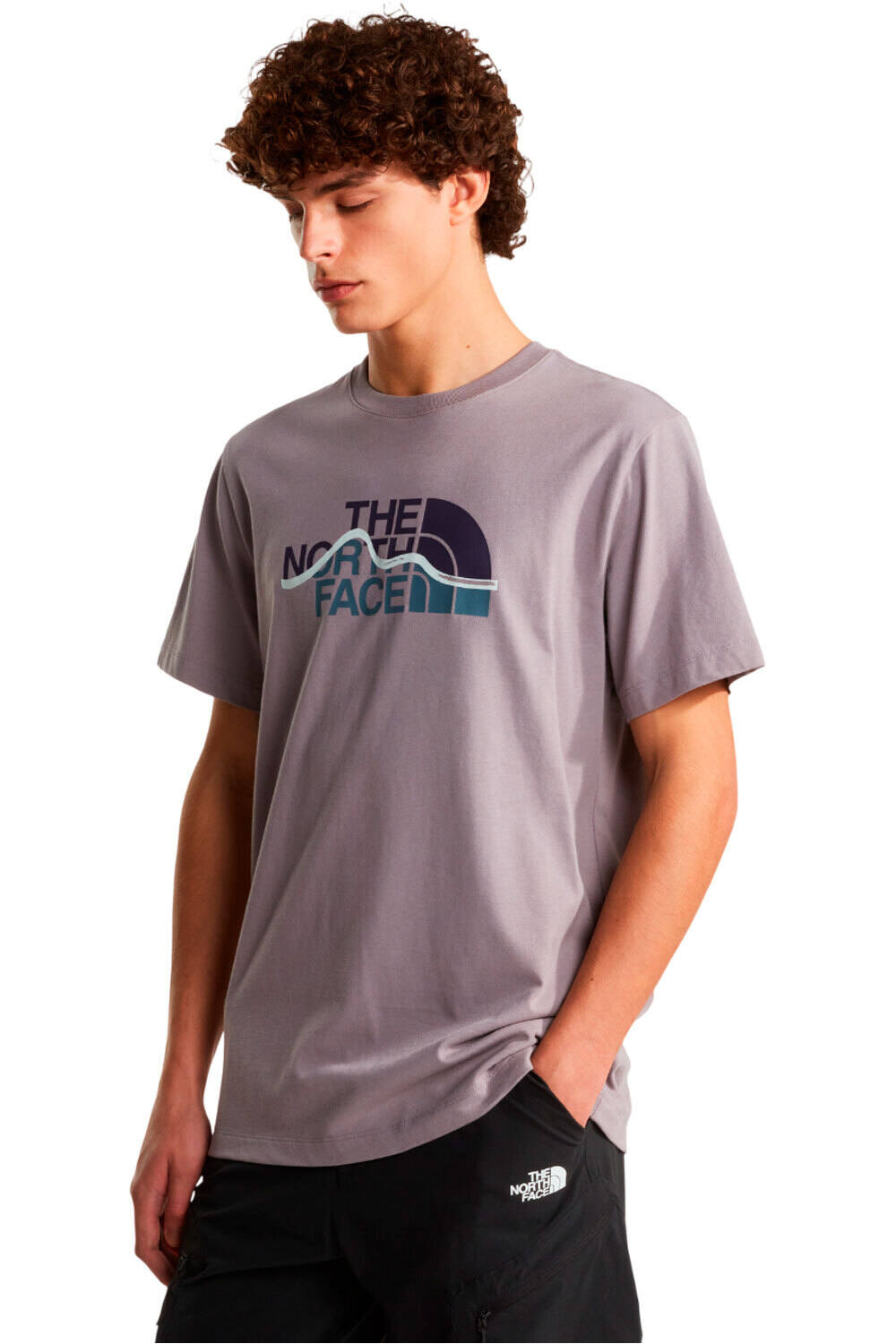 The North Face camiseta montaña manga corta hombre M MOUNTAIN LINE REGULAR SHORT SLEEVE TEE vista frontal
