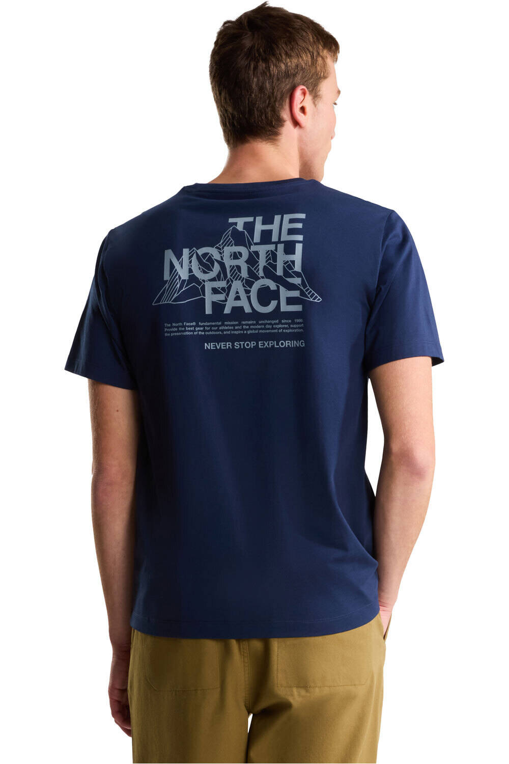 The North Face camiseta montaña manga corta hombre M MOUNTAIN SKETCH  REGULAR SHORT SLEEVE vista trasera