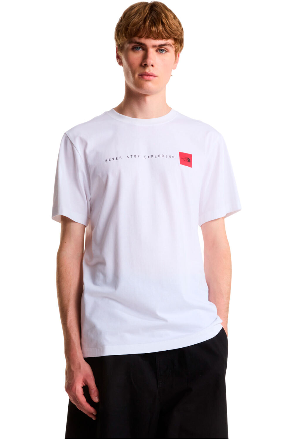 The North Face camiseta montaña manga corta hombre M NEVER STOP EXPLORING REGULAR SHORT SLE vista frontal