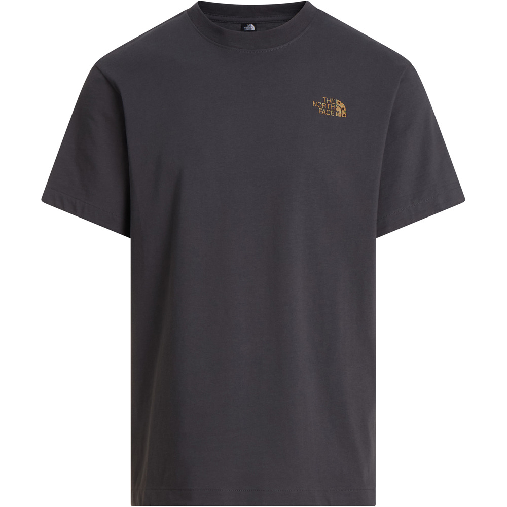 The North Face camiseta montaña manga corta hombre M TNF SNACK  RELAXED SHORT SLEEVE TEE-GR vista detalle