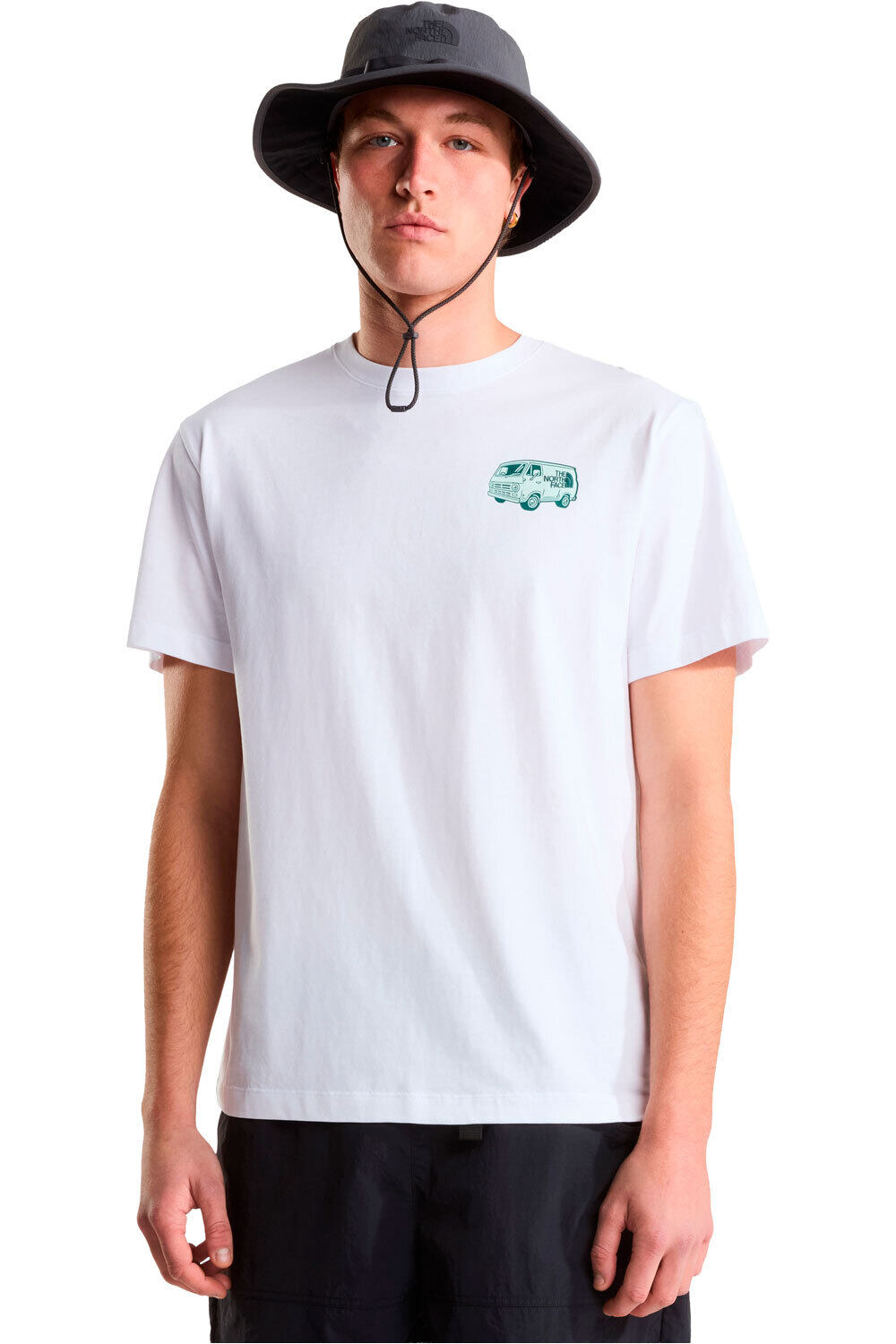 The North Face camiseta montaña manga corta hombre M VAN LIFE RELAXED SHORT SLEEVE TEE-GRAP vista frontal