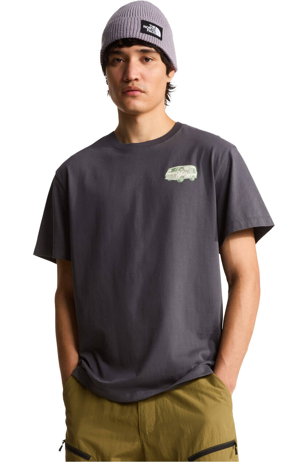 The North Face camiseta montaña manga corta hombre M VAN LIFE RELAXED SHORT SLEEVE TEE-GRAP vista frontal
