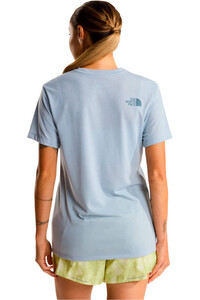 The North Face camiseta montaña manga corta mujer W BITMAP SILHOUETTE SHORT SLEEVES TEE-GR vista trasera
