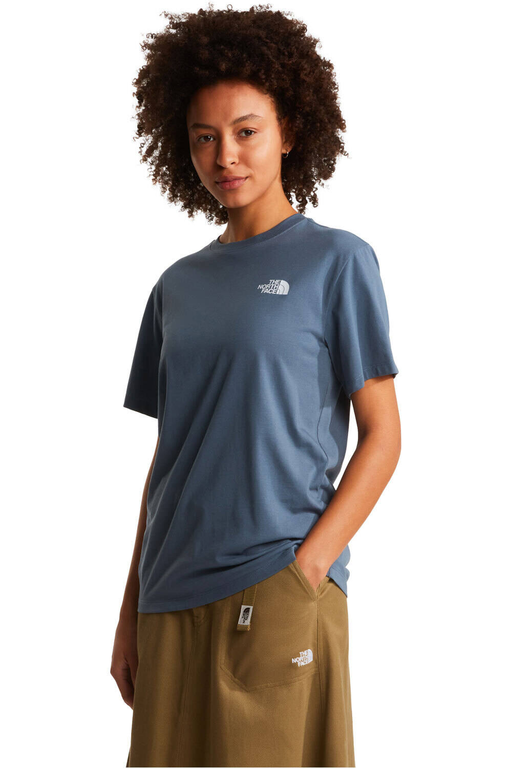 The North Face camiseta montaña manga corta mujer W EVOLUTION BOX NSE RELAXED SHORT SLEEVE vista frontal