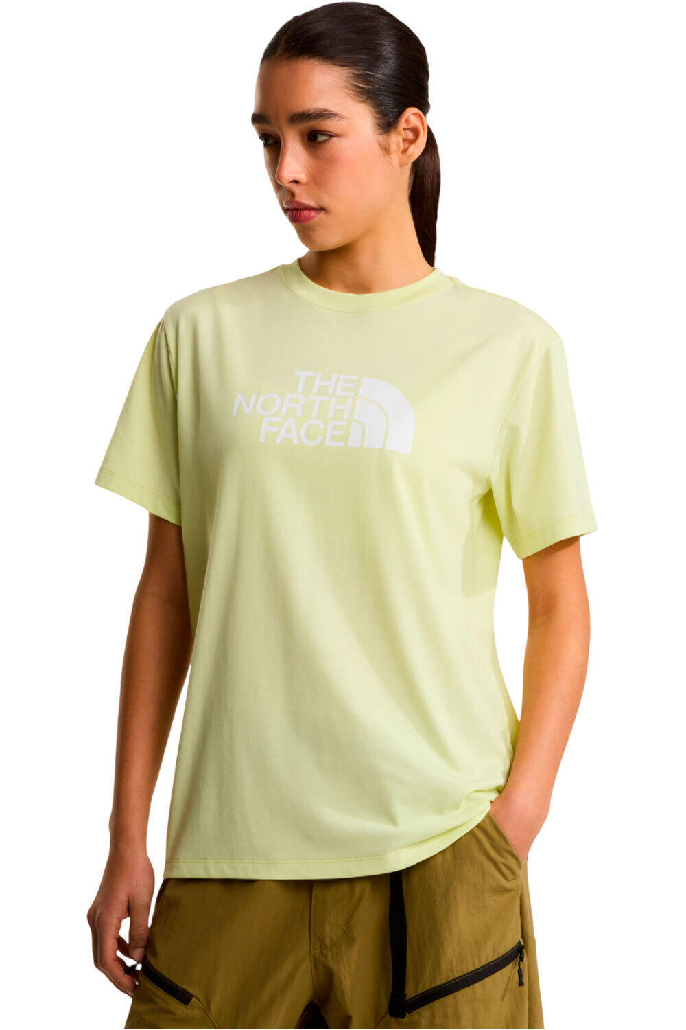 The North Face camiseta montaña manga corta mujer W EVOLUTION HALF DOME RELAXED SHORT SLEE vista frontal